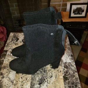 Black ankle boots / booties sz 10
